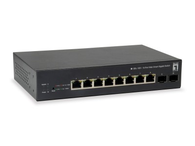 LevelOne 10-Port Web Smart Gigabit PoE