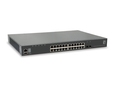 LevelOne KILBY 28-Port Stackable L3 Lite