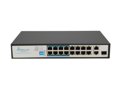 Extralink PoE Switch VIRTUS V3 16x