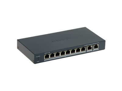 SWITCH POE DS-3E0310P-E/M(B) 8-PORTOWY + 2X