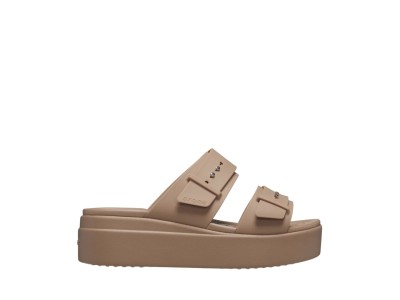Klapki damskie Crocs Brooklyn Low beżowe