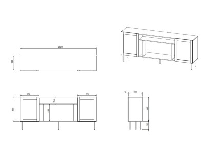 JUTA EF chest of drawers +