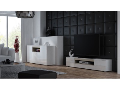 Cama sideboard VIVA 150 white/white gloss
