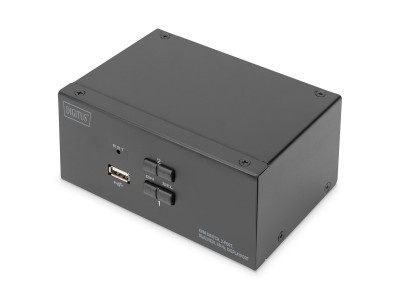 Digitus KVM Switch, 2-Port, Dual Display