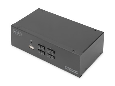 Digitus KVM Switch, 4 Port, Dual