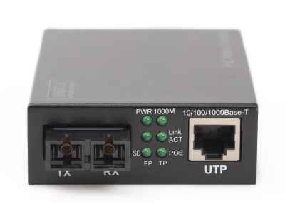 Digitus Gigabit PoE media converter, RJ45