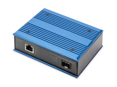 Digitus 10/100/1000Base-TX (PoE) to 1000Base-FX Industrial
