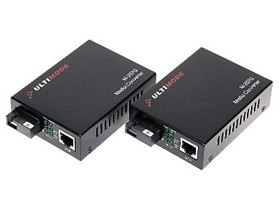 Single-mode media converter set M-207G