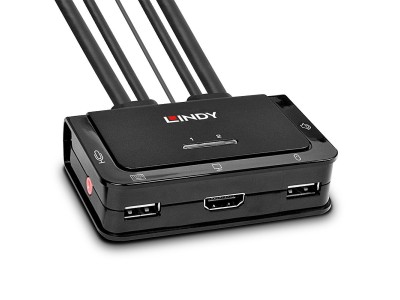 Lindy 2 Port HDMI 4K30, USB