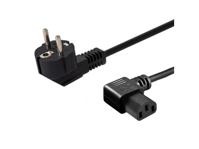 SAVIO Power cable Schuko (M) angled