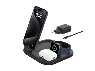Belkin BoostCharge Headphones, Smartphone, Smartwatch Black