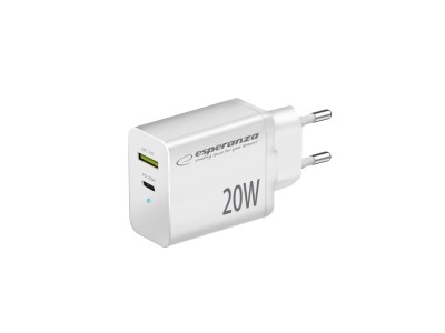 Esperanza EZC105W mains charger 20W White