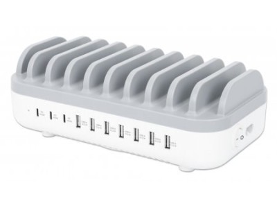 Manhattan Charging Station, 10x Ports: 3x