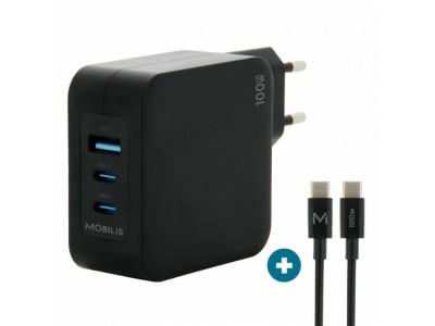 Mobilis Charger 100W 2USB C 1USBA