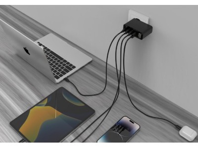 Gembird TA-UC-PDQC100LCD-01-BK mobile device charger Laptop