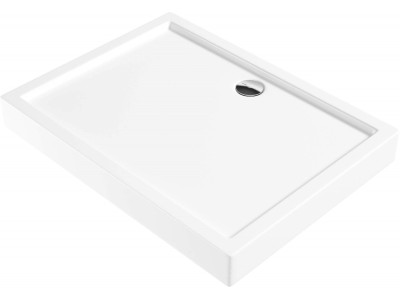 Rectangular acrylic shower tray 100x80 cm