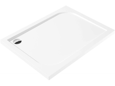 Rectangular acrylic shower tray 100x80 cm
