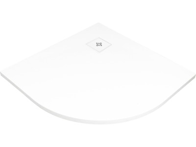 Acrylic semicircular shower tray 90x90 cm