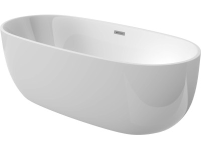 Oval free-standing acrylic bathtub - 150