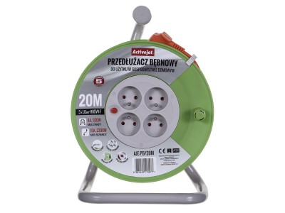 Activejet AJE-PB/20M reel extension cord 20m