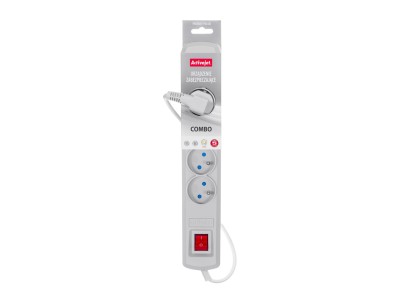 Activejet grey power strip with cord