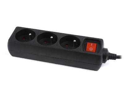 Gembird EG-PSU3F-01 surge protector Black 3