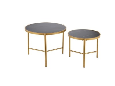 TABLE COFFEE FATIMA D63-48CM BLACK