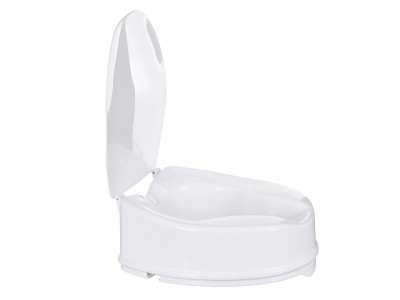 Toilet seat elevation cap with flap