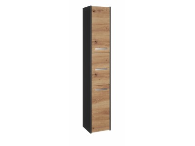 Topeshop S33 ANTRACYT/ARTISAN bathroom storage cabinet
