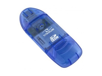 TITANUM TA101B card reader Blue USB