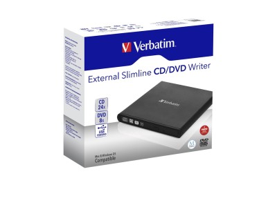 Verbatim Slimline CD/DVD optical disc drive