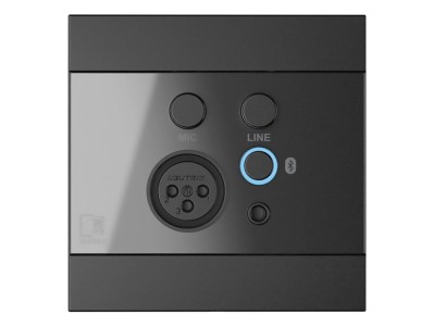 AUDAC WP225/B Wall Panel, XLR mic