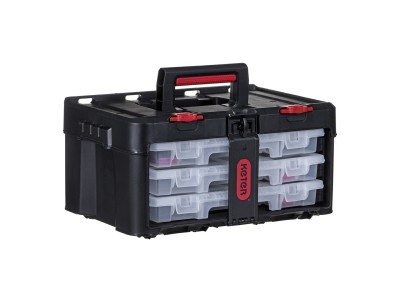 Toolbox KETER Stack`N`Roll (17210831/253380) with 3
