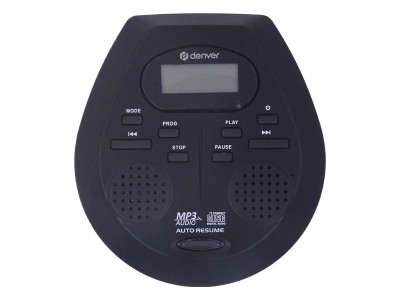 Discman with auto resume and anti-shock