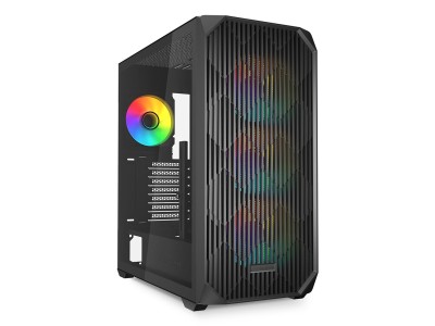 Sharkoon AK3 RGB Midi Tower Black