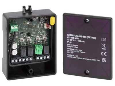 Sterownik/radioodbiornik FAAC XR2N FDS 433-868 2-kanałowy
