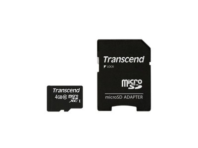 Transcend microSDXC/SDHC Class 10 4GB with