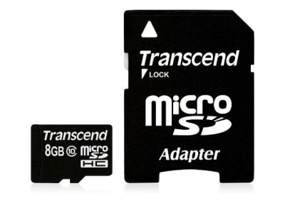 Transcend microSDXC/SDHC Class 10 8GB with