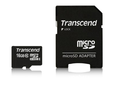 Transcend microSDXC/SDHC Class 10 16GB with