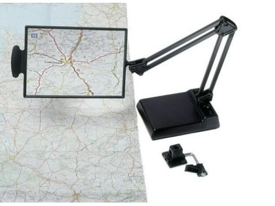 Table-top magnifier mounted on the tabletop