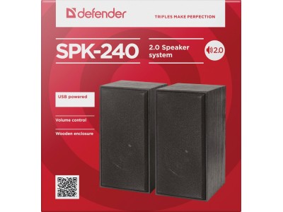 Defender SPK-240 loudspeaker Black Wired 6