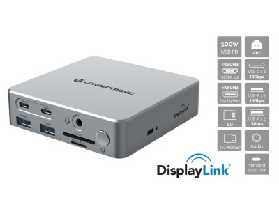 Conceptronic DONN25G 15-in-1 DisplayLink USB 3