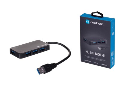 NATEC Hub USB 3.0 Moth