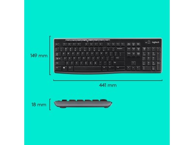 Logitech MK270 keyboard Mouse included Home