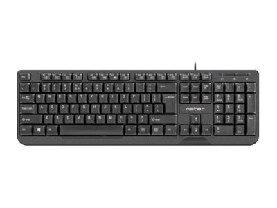 NATEC KEYBOARD TROUT SLIM USB, US