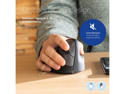 Ergonomic mouse R-Go HE Bluetooth medium