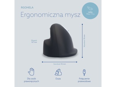 R-Go Tools Ergonomic mouse R-Go HE