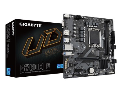GIGABYTE B760M E Motherboard - Supports