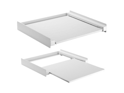 Washer-dryer connector Maclean shelf, aluminium, universal