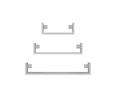 Topeshop MOBI 3P BIEL shelve Floating